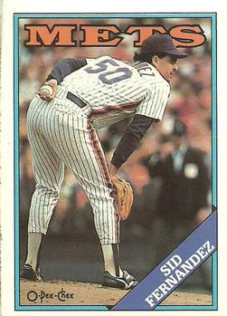 1988 O-Pee-Chee Baseball Cards 030      Sid Fernandez